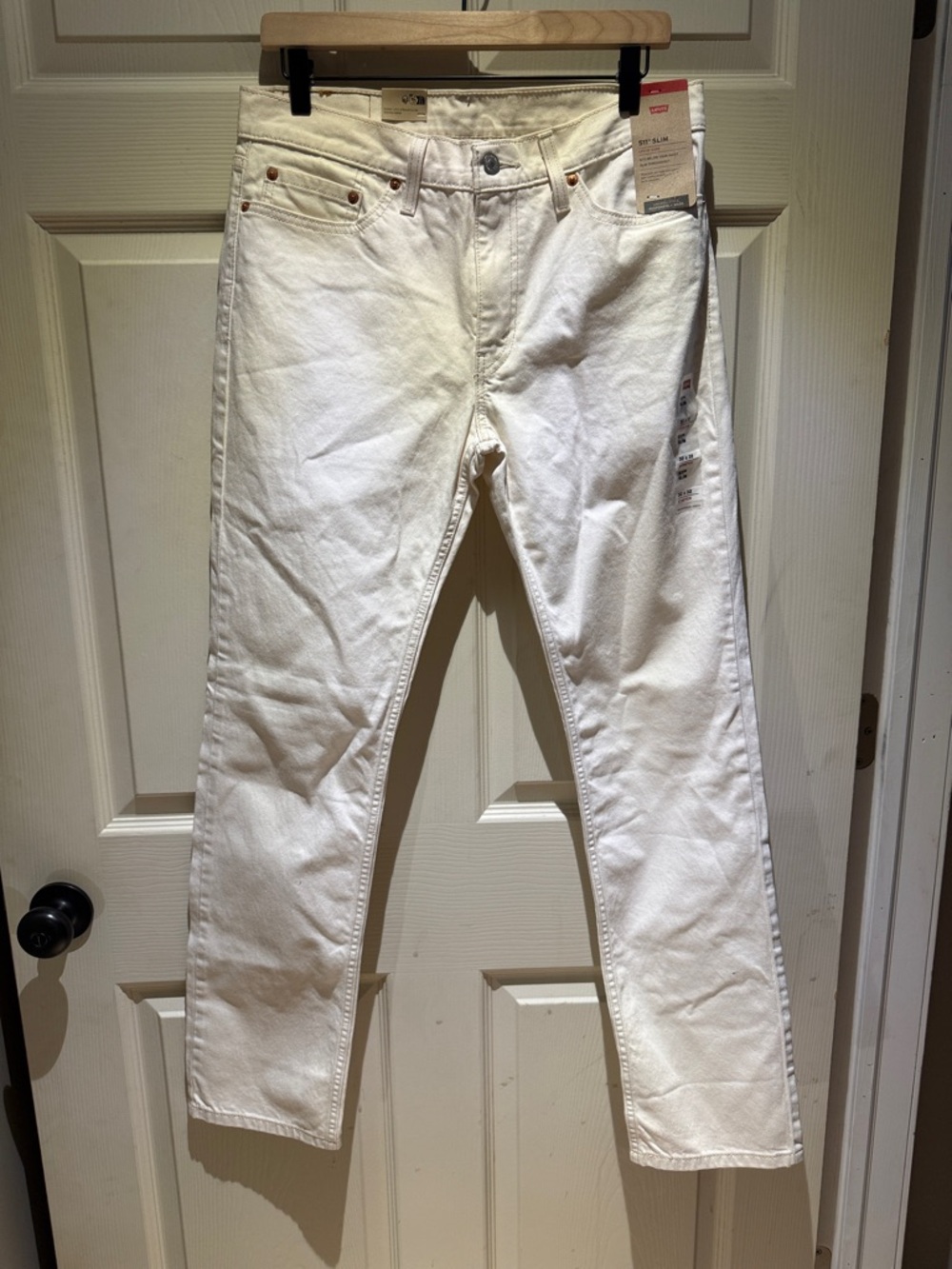 Levi's 511 White Slim Straight Jeans